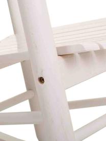 Sedia a dondolo in legno Pedro, Legno di pioppo, Bianco, Larg. 87 x Alt. 69 cm