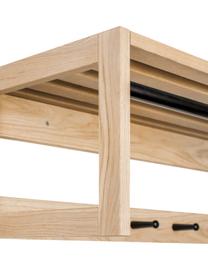 Wandgarderobe Slussen aus Eichenholz, Gestell: Eichenholz, Eichenholz, B 100 x H 30 cm