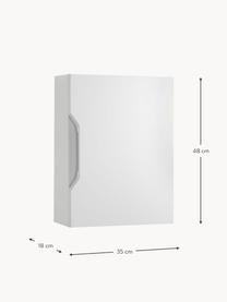 Mueble de baño de pared Belsk, 35 cm, Estructura: aglomerado con película d, Blanco, An 35 x Al 48 cm