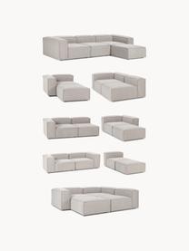 Modulaire XL chaise longue Lennon uit bouclé, Bekleding: bouclé (100% polyester) M, Frame: massief grenenhout, multi, Poten: kunststof Dit product is , Bouclé taupe, B 357 x D 119 cm, armleuning rechts