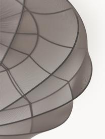 Deckenleuchte Beau aus Netzstoff, Lampenschirm: Textil, Baldachin: Metall, pulverbeschichtet, Grau, Ø 60 x H 29 cm