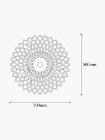 Grosse Design Wand- und Deckenleuchte Fellini, Lampenschirm: Metall, beschichtet, Schwarz, Ø 50 x T 12 cm