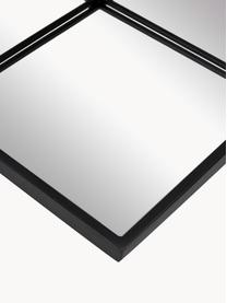 Lustro ścienne z metalową ramą Clarita, Czarny, S 70 x W 70 cm