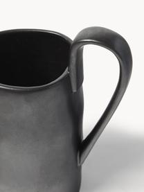 Carafe en grès Flow, 1 L, Grès cérame, Noir, 1 L