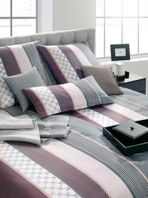 Plaid reversibile Uni Doubleface, 58% cotone, 35% poliacrilico, 7% poliestere, Grigio, bianco, Larg. 150 x Lung. 200 cm