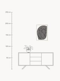 Plakat Quantum Fields 01, 210 g matowy papier, druk cyfrowy w 10 kolorach odpornych na promieniowanie UV, Biały, czarny, S 30 x W 40 cm