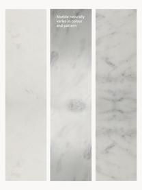 Grote marmeren salontafel Alys, Tafelblad: marmer, Frame: gepoedercoat metaal, Wit, gemarmerd, goudkleurig, B 120 x D 75 cm