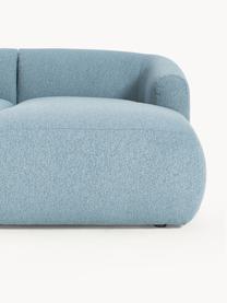 Modulárna buklé sedacia súprava Sofia, Buklé modrá, Š 404 x H 231 cm, pravé rohové prevedenie