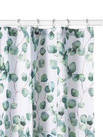 Rideau de douche Ayra, 100 % polyester, Vert, blanc, larg. 180 x long. 200 cm