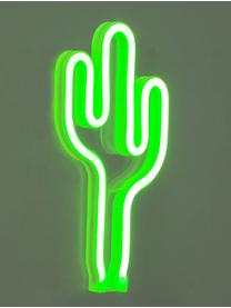 LED wandlamp Cactus, Lamp: kunststof, Groen, B 14 x H 27 cm