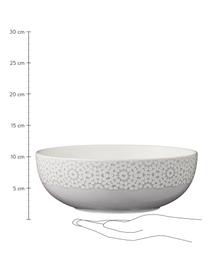 Servierschüssel Abella Ø 16 cm in Grau/Weiss, Keramik, Grau, Weiss, Ø 26 x H 9 cm