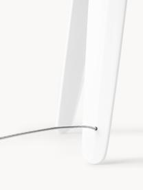 Lámpara de mesa táctil pequeña LED Cyborg, Lámpara: aluminio pintado, Cable: plástico, Blanco, Ø 20 x Al 31 cm