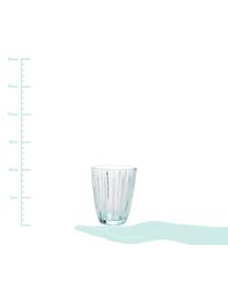 Verres à eau avec embossage décoratif Zefir, 4 pièces, Bleu