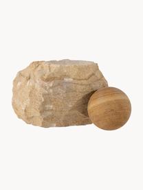 Deko-Objekt Leek aus Sandstein, Sandstein, Beige, B 12 x H 14 cm
