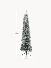 Albero di Natale artificiale innevato Pencil, Plastica (PVC), Verde, bianco, Ø 60 x Alt. 210 cm