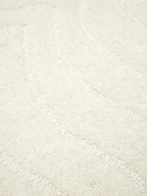 Wollläufer Aaron, handgetuftet, Flor: 100 % Wolle, Cremeweiß, B 80 x L 300 cm