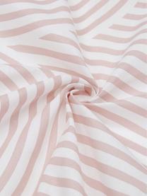 Pościel z bawełny Arcs, Blady różowy, biały, 240 x 220 cm + 2 poduszki 80 x 80 cm