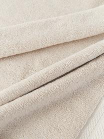 Sada ručníků z organické bavlny Premium, 4 díly, 100 % organická bavlna, s certifikátem GOTS
Vysoká gramáž, 600 g/m²

Materiál použitý v tomto produktu byl testován na škodlivé látky a certifikován podle STANDARD 100 od OEKO-TEX®, IS025 189577, OETI., Světle béžová, Sada s různými velikostmi