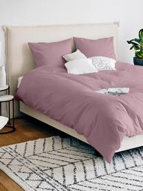 Baumwollsatin-Bettdeckenbezug Comfort in Mauve, Webart: Satin, leicht glänzend Fa, Mauve, B 160 x L 210 cm