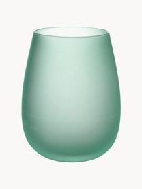 Vasos de colores Happy Hour, 6 uds., Vidrio, Tonos azules y verdes, Ø 7 x Al 11 cm, 500 ml