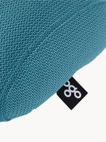 Handgefertigtes Outdoor-Kissen Pillow, Bezug: 70 % PAN + 30 % PES, wass, Petrol, B 50 x L 30 cm