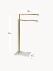 Handdoekenhouder Albany, Houder: gecoat metaal, Goudkleurig, B 30 x H 83 cm