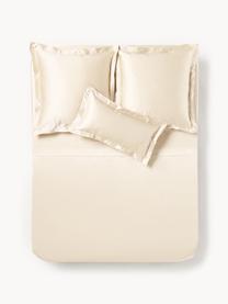 Seiden-Spannbettlaken Sylvie, Webart: Satin 22 Momme, Premium Q, Cremeweiß, B 90 x L 200 cm, H 25 cm