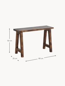 Konzolový stolek z mangového dřeva Trä, Mangové dřevo, Mangové dřevo, Š 80 cm, V 50 cm