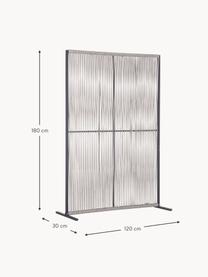 Scherm Paxson, B 180 cm, Frame: gepoedercoat aluminium, Greige, donkergrijs, B 120 x H 180 cm
