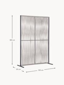 Biombo Paxson, An 180 cm, Estructura: aluminio con pintura en p, Greige, gris oscuro, An 120 x Al 180 cm