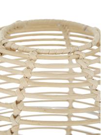 Lampada da tavolo in rattan Wasa, Paralume: rattan, Base della lampada: metallo verniciato a polv, Beige, nero, Ø 26 x Alt. 38 cm