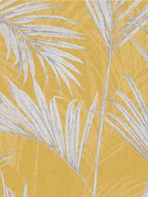 Carta da parati Palm Springs, Rivestimento: vinile, Giallo senape, giallo, grigio, Larg. 53 x Lung. 1005 cm