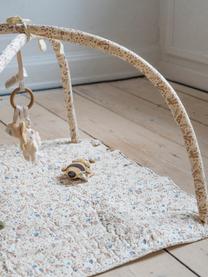 Speelkleed Nola met activiteitenboog, Bekleding: 100% katoen, Lichtbeige, meerkleurig, B 90 x L 90 cm