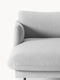 Ecksofa Moby, Bezug: Polyester Der hochwertige, Gestell: Massives Kiefernholz, Webstoff Hellgrau, B 280 x T 160 cm, Eckteil rechts