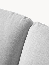 Ecksofa Moby, Bezug: Polyester Der hochwertige, Gestell: Massives Kiefernholz, Webstoff Hellgrau, B 280 x T 160 cm, Eckteil rechts