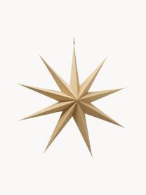 Estrella artesanal para colgar Cassie, Papel, Beige, Ø 60 x F 15 cm