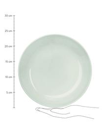 Assiette creuse porcelaine Kolibri, 6 pièces, Vert menthe