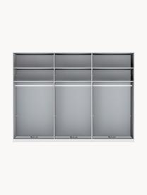 Drehtürenschrank Monaco, 6-türig, Korpus: Holzwerkstoff, foliert, Griffe: Metall, beschichtet, Beige, B 295 x H 216 cm