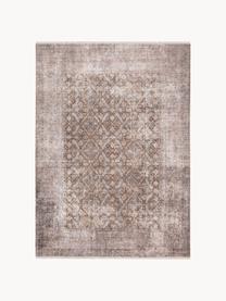 Interiérový a exterirérový koberec s ornamentálním vzorem Muster, 70 % bavlna, 30 % polyester, Béžová, nugátová, Š 80 cm, D 150 cm (velikost XS)