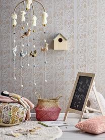 Móvil bebé Birds, Estructura: madera, Tapizado: fieltro de lana, Multicolor, Ø 36 x Al 105 cm