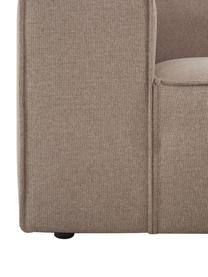 Modulares Sofa Lennon (3-Sitzer), Bezug: 100 % Polyester Der strap, Gestell: Massives Kiefernholz FSC-, Füße: Kunststoff, Webstoff Taupe, B 238 x T 119 cm