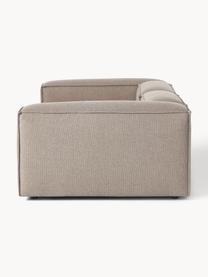 Modulares Sofa Lennon (3-Sitzer), Bezug: 100 % Polyester Der strap, Gestell: Massives Kiefernholz, Spe, Füße: Kunststoff Dieses Produkt, Webstoff Taupe, B 238 x T 119 cm