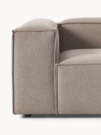 Modulares Sofa Lennon (3-Sitzer), Bezug: 100 % Polyester Der strap, Gestell: Massives Kiefernholz, Spe, Füße: Kunststoff Dieses Produkt, Webstoff Taupe, B 238 x T 119 cm