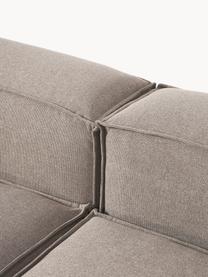 Modulares Sofa Lennon (3-Sitzer), Bezug: 100 % Polyester Der strap, Gestell: Massives Kiefernholz, Spe, Füße: Kunststoff Dieses Produkt, Webstoff Taupe, B 238 x T 119 cm