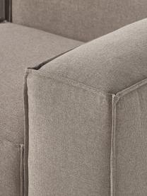 Modulares Sofa Lennon (3-Sitzer), Bezug: 100 % Polyester Der strap, Gestell: Massives Kiefernholz, Spe, Füße: Kunststoff Dieses Produkt, Webstoff Taupe, B 238 x T 119 cm
