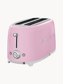 Langschlitztoaster 50's Style, Edelstahl, lackiert, Rosa, glänzend, B 41 x T 21 cm