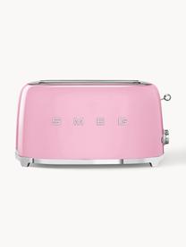 Langschlitztoaster 50's Style, Edelstahl, lackiert, Rosa, glänzend, B 41 x T 21 cm