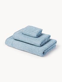 Handdoekenset Audrina, in verschillende setgroottes, Grijsblauw, set van 4 (handdoek & douchehanddoek)