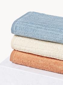 Lot de serviettes de bain en coton Audrina, tailles variées, Gris-bleu, 4 éléments (2 serviettes de toilette et 2 draps de bain)