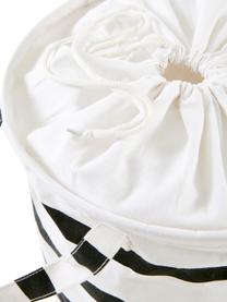 Prádelní koš Amore, Umělé vlákno, Bílá, černá, Ø 35 cm, V 55 cm